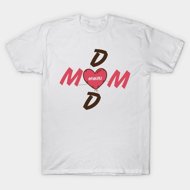 Gift For Daddy and Mother T-Shirt by HozDes